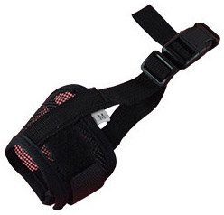 Doggie-Style-Store-Black-Soft-Mesh-Dog-Pet-Muzzle-Nylon-Bark-Mouth-Anti-Bite-Adjustable-Comfortable-Snout-Mask