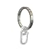 Produktbild Flairdeco 11052006-2039 Ringe mit Faltenhaken für 16 und 20 mm Durchmesser Gardinenstangen, Packungsinhalt 20 Stück, Edelstahl-Optik aus Metall