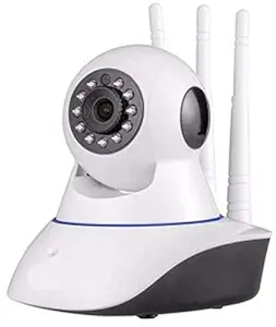 SAMARA WiFi Wireless HD IP Security Camera CCTV | Two Way Communication | Night Vision Camera | Supports Upto 128 GB SD Card [HIGH Range Triple Antenna] - (Pack of 2)