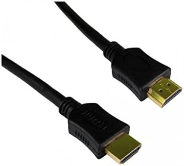 LMS DATA HDMI Premium 24K Gold-Plated v1.4 Cable- Up to 9Gbps, Supports HDTV,3D 1080p Full Hd, ARC - Cable Length: 1.5m (Black)
