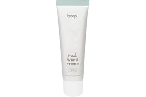 ‎BOEP boep med Zink Wundcreme | Vegane Naturkosmetik Wund und Heilsalbe mit Mandelöl & Zinkoxid bei gereizter, trockener oder juckende Haut | Bei Neurodermitis oder Rosacea (50ml)