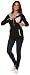 Happy Mama. Women's Maternity Nursing Hoodie Sweatshirt Contrast Details. 124p (Black, UK 10/12, L)