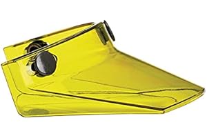 DOCK66 MOTORCYCLE PARTS Biltwell Moto Visor Helm transparent gelb Schirmchen