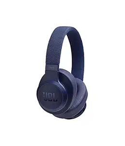 JBL Live 500BT by Harman, 30 Hrs Playtime, Quick Charge, Wireless Over Ear Headphones with Mic, Dual Pairing, AUX, Ambient Aware & Talk Thru, Built-in Alexa & Google Assistant Support (Blue)