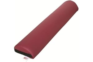 ‎ZEN MASSAGE WARE Zen Knierolle halbrunde Lagerungsrolle 60x15x8cm Halbrolle für Massageliegen & Physiotherapie Nackenrolle & Beinrolle - Kniekissen Massage Zubehör für Knie, Beine, Füße & Rücken zur Lagerung (Rot)