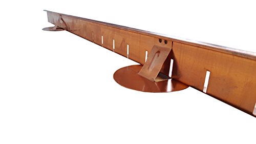 Preisvergleich Produktbild Kiesfangleiste aus Kupfer, 70mm hoch