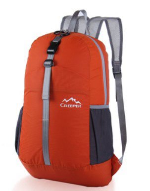 Unisex Orange Outdoor Sports 16 Liters Folding Lightweight Hiking