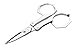 Remos folding scissors, with leather case