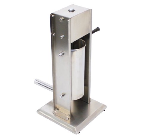 RICOO Wurstfüller RWH-05 Wurstfüllmaschine Wurstmaschine Wurstfüllgerät Handwurstfüller *5Liter Fassungsvermögen + 2-Gang Getriebe + inkl 4 Füllrohre + Material V2A Edelstahl + inkl 2 Ersatzdichtungen - 7