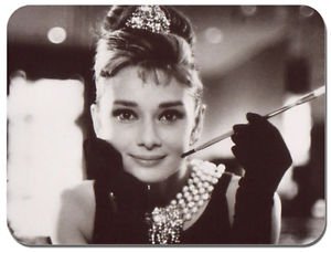 Audrey Hepburn Mauspad. Filmposter Qualität Mauspad #2
