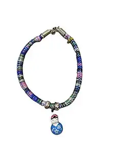 Pooch Box Adjustable Cat Collar Necklace with Bell for Kitten Puppy (Design N Color May Vary)