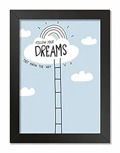 Ladecor Motivational/Funny Quote Inspirational poster Photo Frame for Wall, Home Office, Gym Study Room living room Bedroom Decoration Without Glass ( Size 12.75 inch X 9.25 inch ) D43