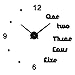 Produktbild Mddjj Neue 3D Wanduhr DIY Uhren Reloj De Pared Quarzuhr Wohnzimmer Einfache Liebe Rund Acryl Aufkleber Horloge Black-47 Zoll