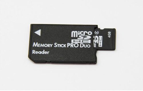 Micro SD SDHC TF MEMORY STICK zu Memory Stick MS Pro Duo Kartenleser PSP Adapter Converter - 5