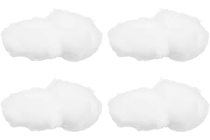 HOMSFOU 4 Pezzi Nuvole simulate Decorazione Del Soffitto Nuvola Decorazione Appeso Infonuagica Nuvola Luminosa Galleggiante Pendente Appeso Al Soffitto Nuvole Bianche Cotone Artificiale 3D Bianco