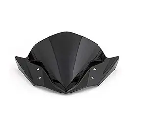 Ride Adventure Headlight Small Windshield Visor for Bajaj Pulsar NS (Black)