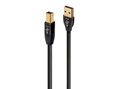 AudioQuest 3m Pearl USB A-B 3m USB A USB B Black USB cable - USB cables (3 m, USB A, USB B, Male/Male, Black, Gold) in promozione - Polaris Audio Hi Fi