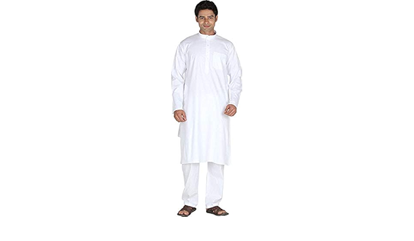 buy white cotton long kurta pajama traditional dress ethnic wear men s long kurta pajama set at amazon in amazon in