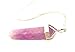 Produktbild Amethyst Doppel beendet Point Heilung Kristall Anhänger 4 cm lang durch 1 cm breit in Metall Surround auf eine Silber Kette 42 cm lang. Amethyst Hat Eine inluence O Körper und Seele. Es hilft dabei, Unsere Spirituelle Powers – Verkauft von dem Gifts – in der Regel innerhalb von 2 Werktagen verschickt.