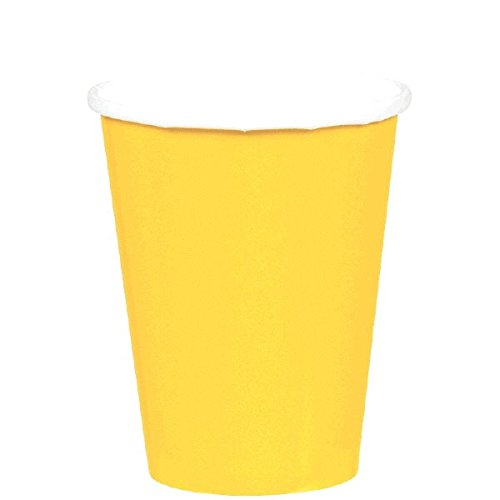 Amscan 266 ml Papiertassen Sunshine Gelb, 8 Stück