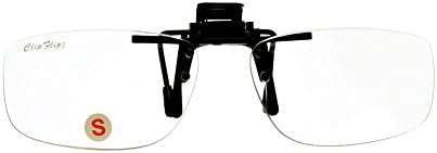ClipFlipz Clip On Magnifying Glasses, Small/Clear, +2.00