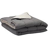 Pikolin Home - Relleno nórdico de fibra, tacto pluma, otoño-invierno, 300 gr/m², color gris claro y gris oscuro, 220 x 220 cm, cama 135