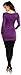 Zeta Ville - Women's Maternity Stretch Tunic Top with Pleats Long Sleeves - 941c (Purple, 14)