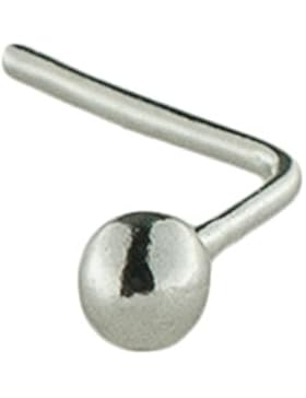Mia Gioielli - Nasenpiercing Silber Nasenstecker mit kugel Ø 1.50, 05238-A