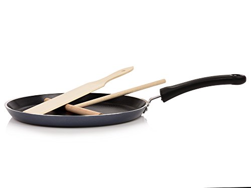 Tefal Crepespfanne 25 cm Ø Induktion Set 3 teilig | Crepes Pfanne Verteiler und Wender aus Buchenholz | Mit Thermo-Spot Technologie | Leckere Crêpes im Handumdrehen für zu Hause - 4