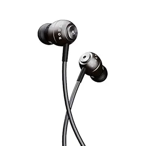 Boult Audio BassBuds Storm-X in-Ear Wired Earphones with Mic and Full Metal Body for Extra Bass & HD Sound with Passive Noise Cancellation (Grey)