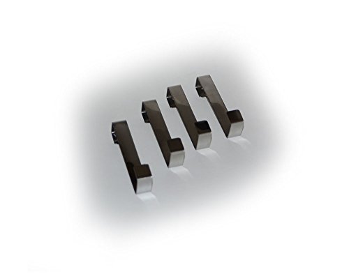all-around24® Universal-Türhaken aus Edelstahl 8 er-Set Tür-Kleiderhaken Türgarderobe Haken - 2