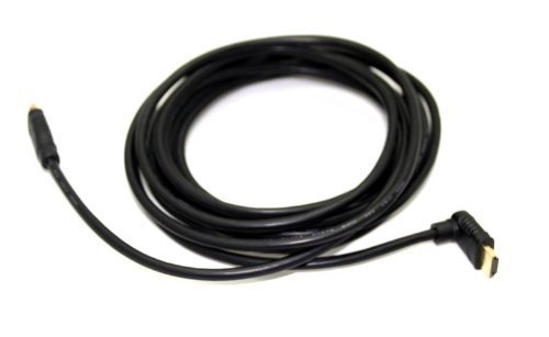 HDMI-HDMI Kabel 1,5m Meter Full HD High Speed Vergoldet !mit Winkel gegen Kabelbruch! Top Qualität für LCD/Plasma TV, Reciever, Konsolen usw! - 3