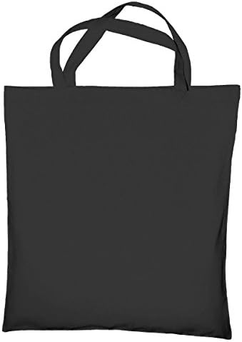 Jassz Bags "Cedar" Cotton Short Handle Shopping Bag / Tote (One Size) (Dark Grey)