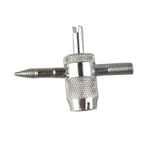 Preisvergleich Produktbild HermosaUKnight Praktisches Vier-Wege-Metallventilschaft-Schraube... Silber
