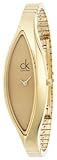 Calvin Klein Damen-Armbanduhr Sensitive Analog Edelstahl K2C23509 PVD goldfarben