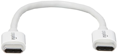 AmazonBasics – Verbindungskabel, USB Typ C auf USB Typ C, USB 2.0, 15,2 cm, Weiß - 2