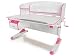 Produktbild Ergodesk Torino Schreibtisch reguliert mit Aufsatz Höhenverstellbarer Schreibtisch (pink)
