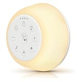 Ggie White Noise Machine | 80h Battery Life | 26 Sounds | 9 Color Ambient Light | 4 Levels Night Light | 32 Levels Volume | 30,60,90,120 Min Timer | Sleep Aid For Baby, Kid & Adult