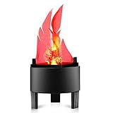 【Long Lasting Prop】 Hergestellt mit robustem ABS-Kunststoff und beleuchtet von orange LED-Leuchten, wird das Flammenlicht Sie durch viele Anlässe und Ereignisse dauern.