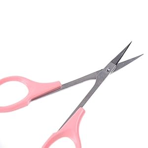 Welecom Curved Craft Scissors For Eyebrow Eyelash Extensions Stainless Steel-With Protective Case - Image 5