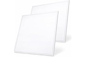 M ledme - Lot de 2 panneaux LED 60x60 cm 42W, blanc froid 6000K, 4200 lumens, driver inclus, encastrables, idéaux pour les bureaux. Installation facile. LM5314. [Classe énergétique F]