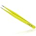 TROP Precision Tweezers made of Stainless Steel with perfectly interlocking tips – Universally applicable: plucking hair / eyebrows, removing splinters and splinters, fine work and repairs – with 2 years money-back guarantee