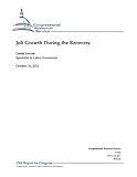 Image de Job Growth During the Recovery (English Edition)