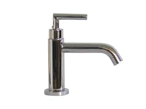 ZOYDP Einhebel Kaltwasserhahn Für Bad - 60cm Schlauch, Zinklegierung, Silber Gebürstet