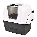 BHDYHM Litière pour Chat autonettoyant Simply Clean, Litière Automatique, Toilette pour Chat de Semi-Automatique à Nettoyage Rapide pour Animaux de Compagnie