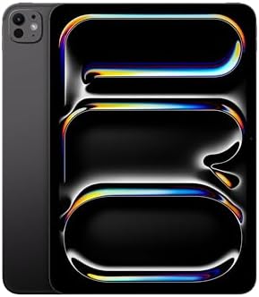 Apple iPad Pro 11'': Chip M4 Progettato per Apple Intelligence, display Ultra Retina XDR, vetro con nanotexture, 2TB, fotocamera da 12MP, Wi-Fi 6E + reti cellulari 5G – Nero siderale