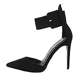  Ital-Design Damenschuhe Pumps Schnür- & Riemchenpumps Synthetik Schwarz Gr. 38