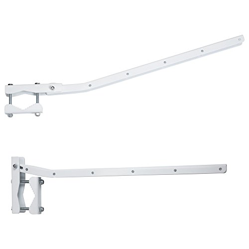 Sauvic 89415-Séchoir de Balustrade Adaptable et Rabattable, Blanc