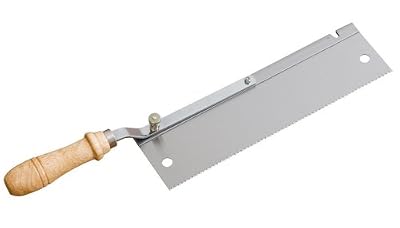 Wolfcraft Scie à dos, à poignée coudée et rotative Idéale pour les coupes parfaitement rectilignes et planes au sol et près du bord, tels que le raccourcissement des huisseries de portes, etc. 390 x 45 x 90