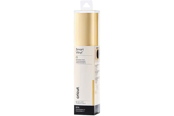 Cricut Smart Vinyl Permanent | 1 sheet | 33cm x 3.6m | Shimmer Gold